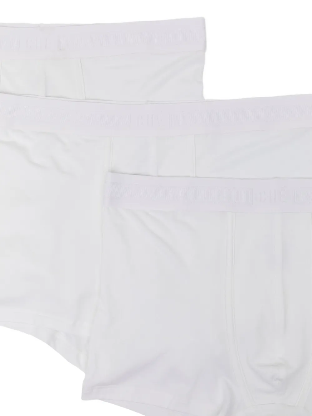  Ché Logo-band Boxers (set Of Three) - White 
