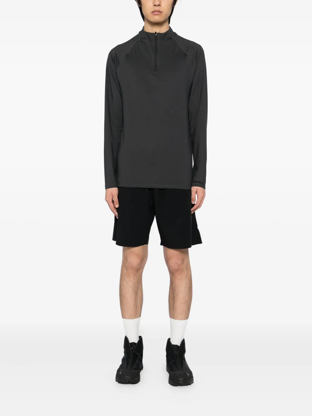 CONDITION WEAR Core top met rits Grijs