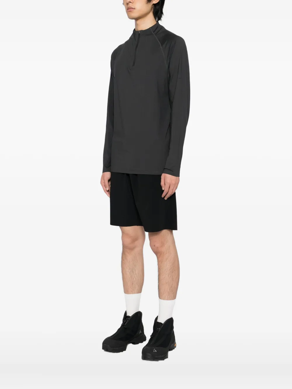 CONDITION WEAR Core top met rits Grijs