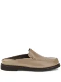 Brunello Cucinelli leather flat mules - Neutrals
