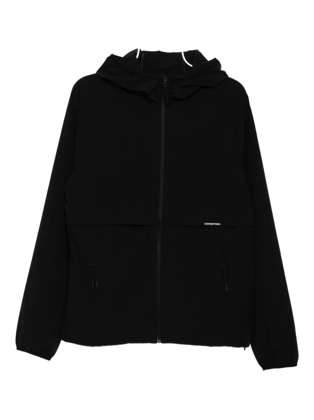 Condition Wear Zip-up Windbreaker In Black