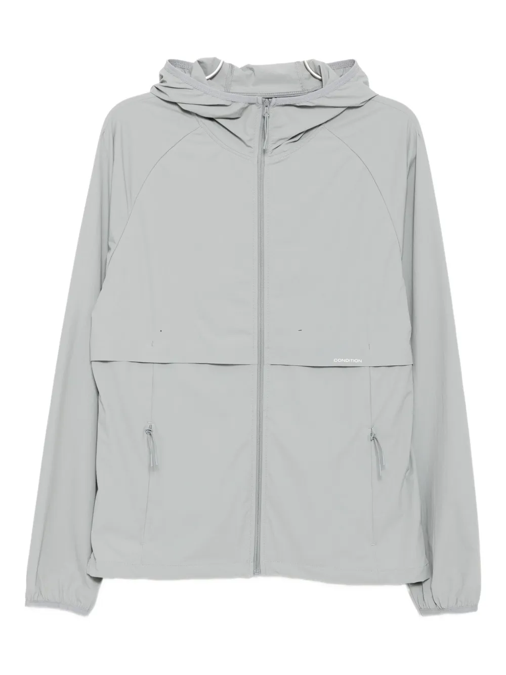 CONDITION WEAR zip-up windbreaker jacket - Grigio
