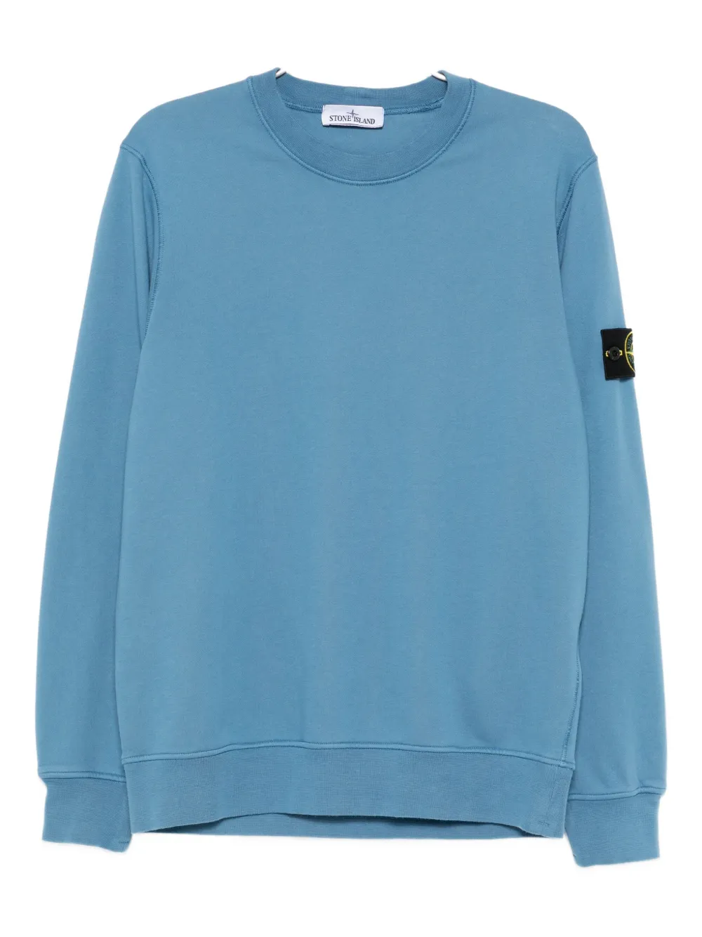 Stone Island Sweater met ronde hals en badge Blauw