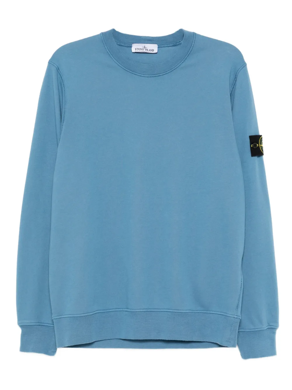 Stone Island badge crew sweatshirt | Blue | Image 1