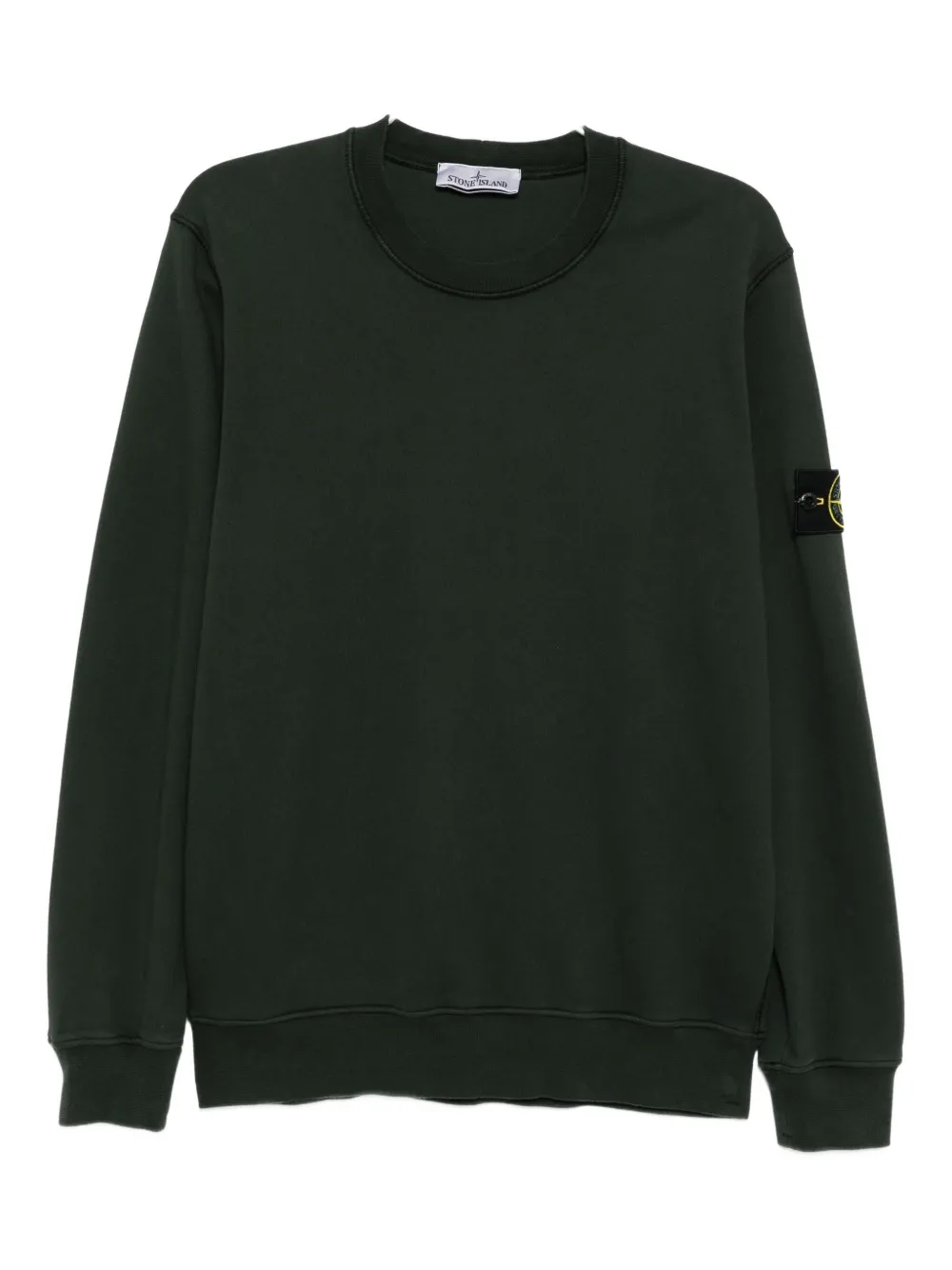 Stone Island Badge sweater met ronde hals Groen