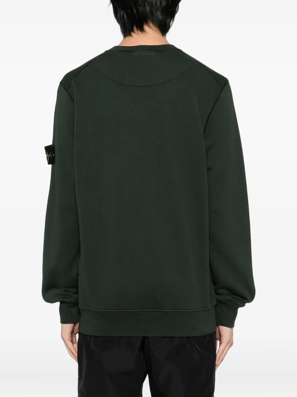 Stone Island Badge sweater met ronde hals Groen