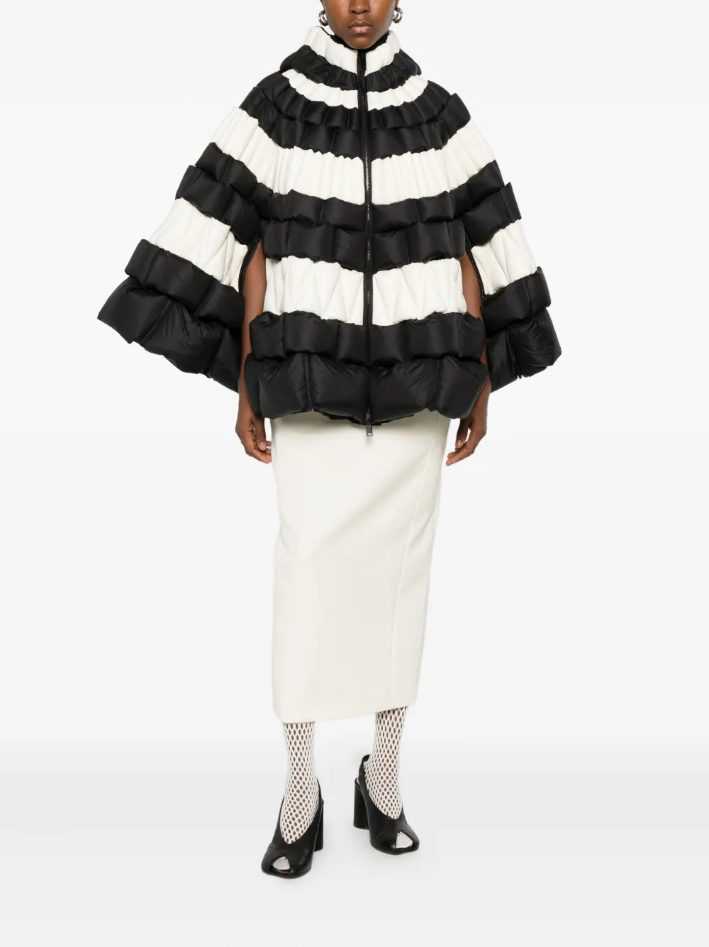 RAXXY capa con capucha y motivo de rayas | Capas | Image 2