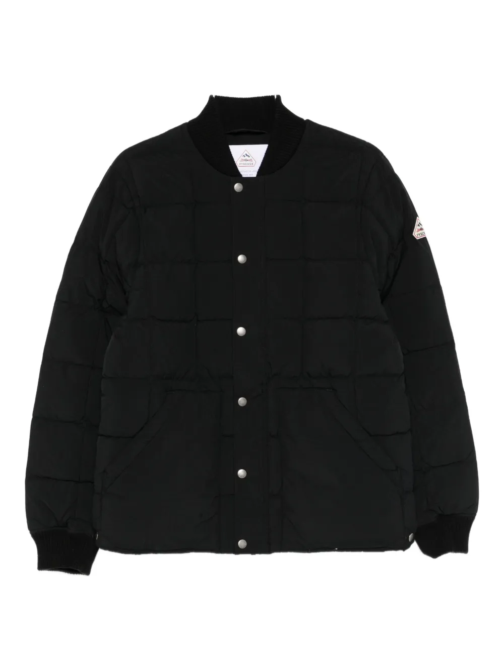 Pyrenex quilted press-stud jacket | Black | Image 1