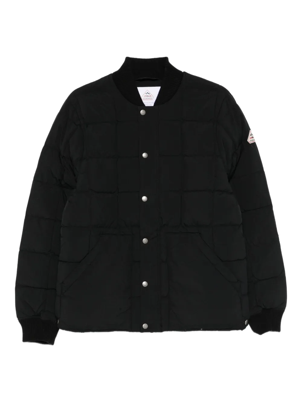 Pyrenex quilted press-stud jacket | Black | Image 1