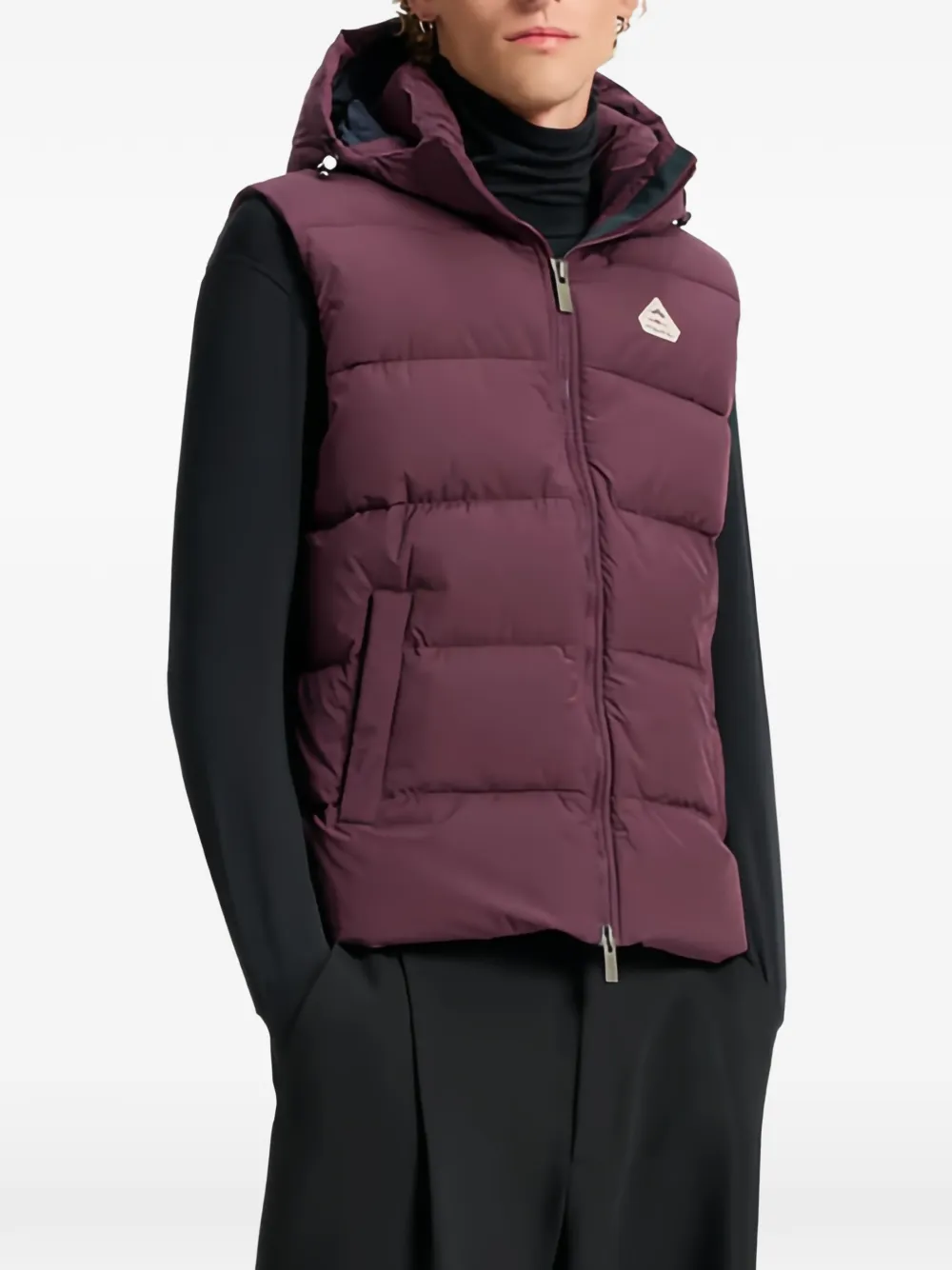  Pyrenex Quilted Press-stud Jacket - Purple 