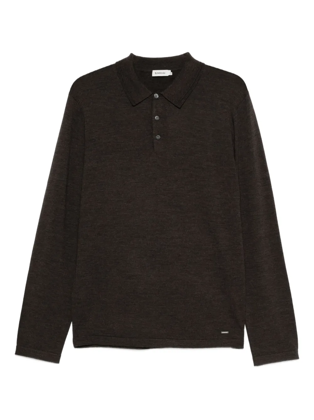 Simkhai wool polo shirt | Brown | Image 1