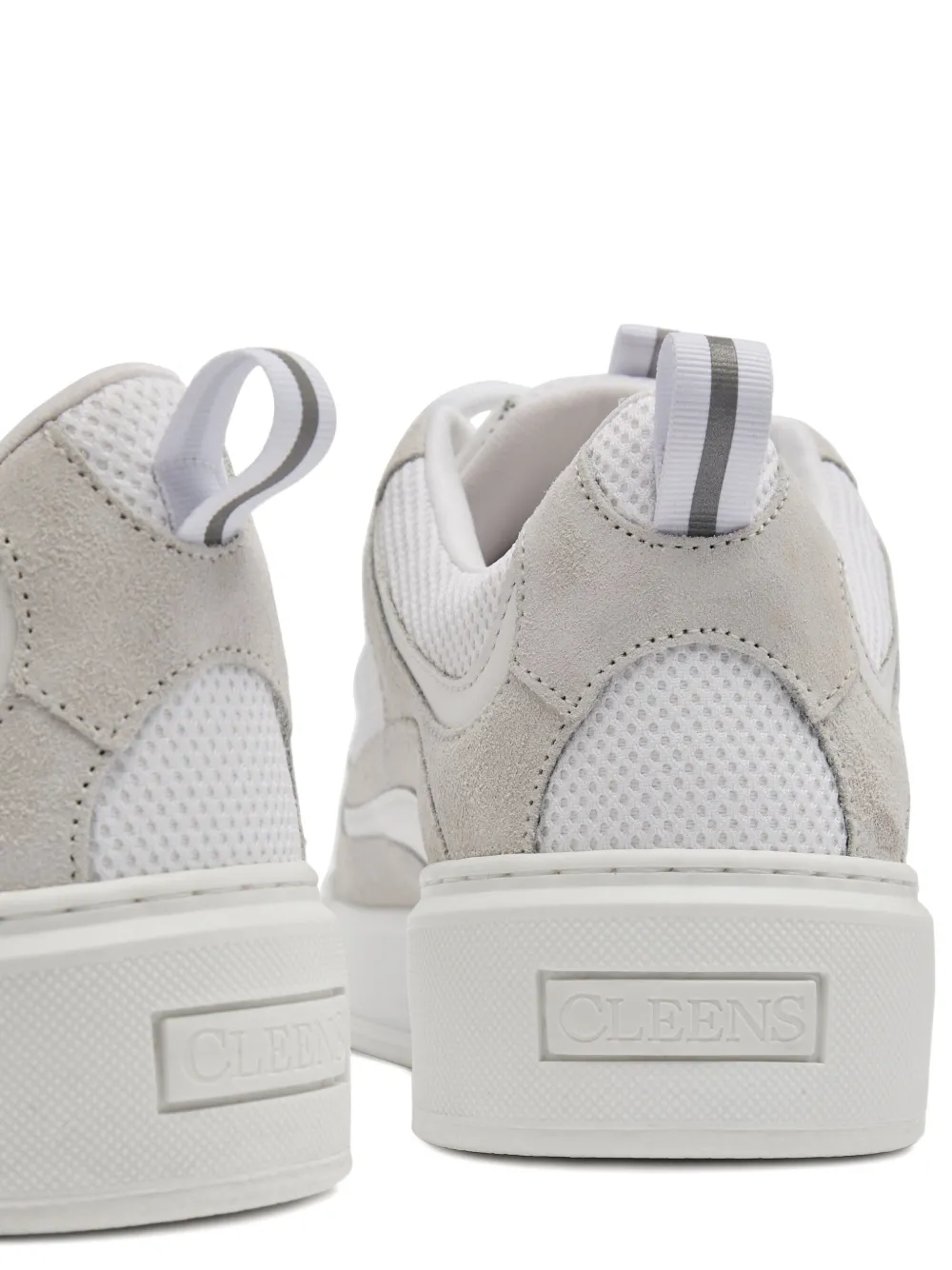 Cleens Skate Evo Suede Mesh Low-top Sneakers In Neutral