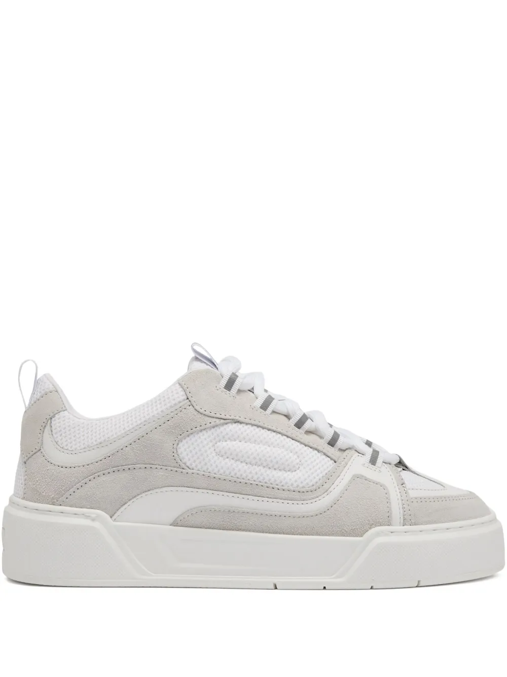 Cleens Skate Evo Suede Mesh Low-top Sneakers In Neutral