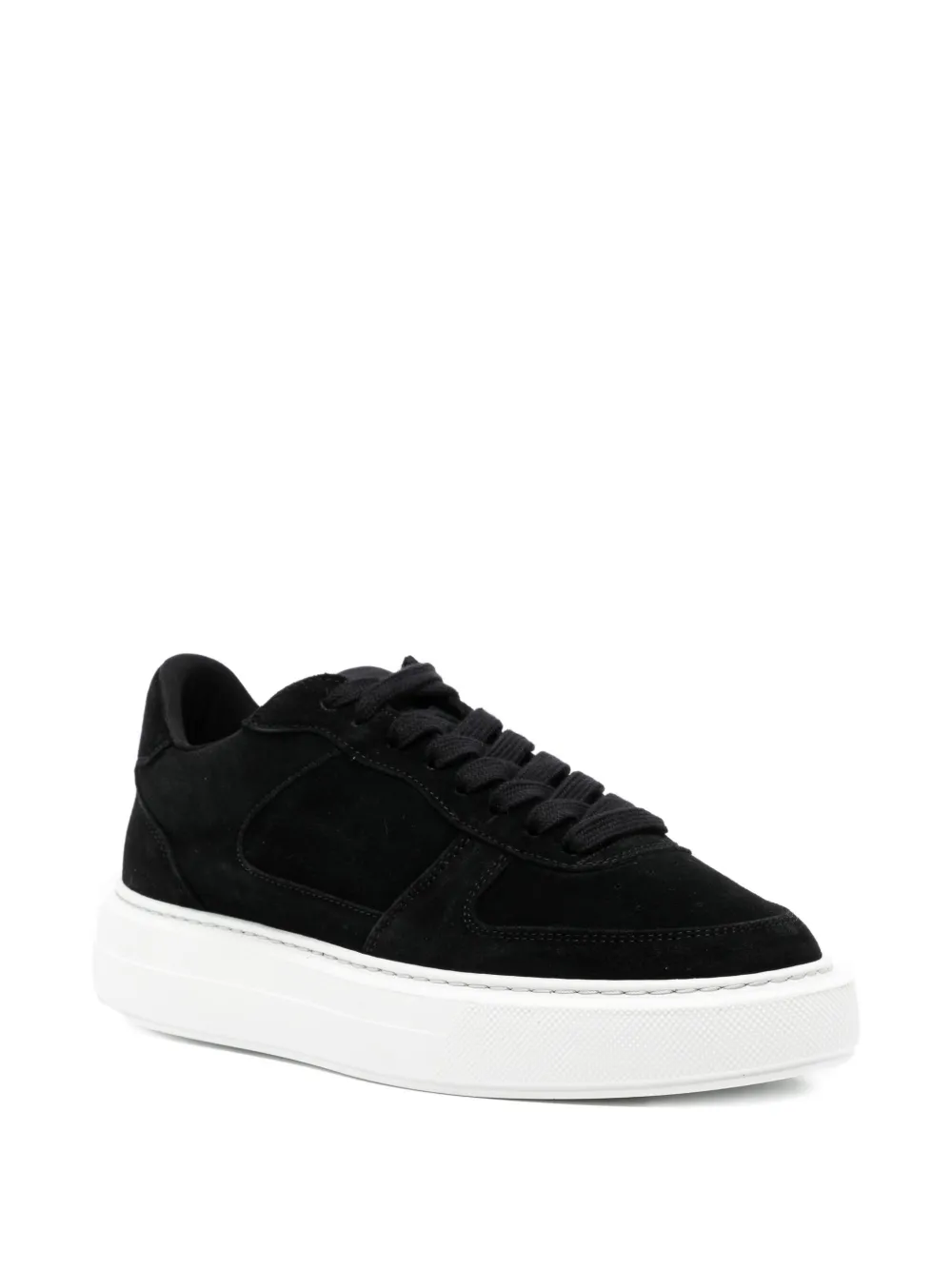 Cleens Court Panelled Suede Sneakers In Multi