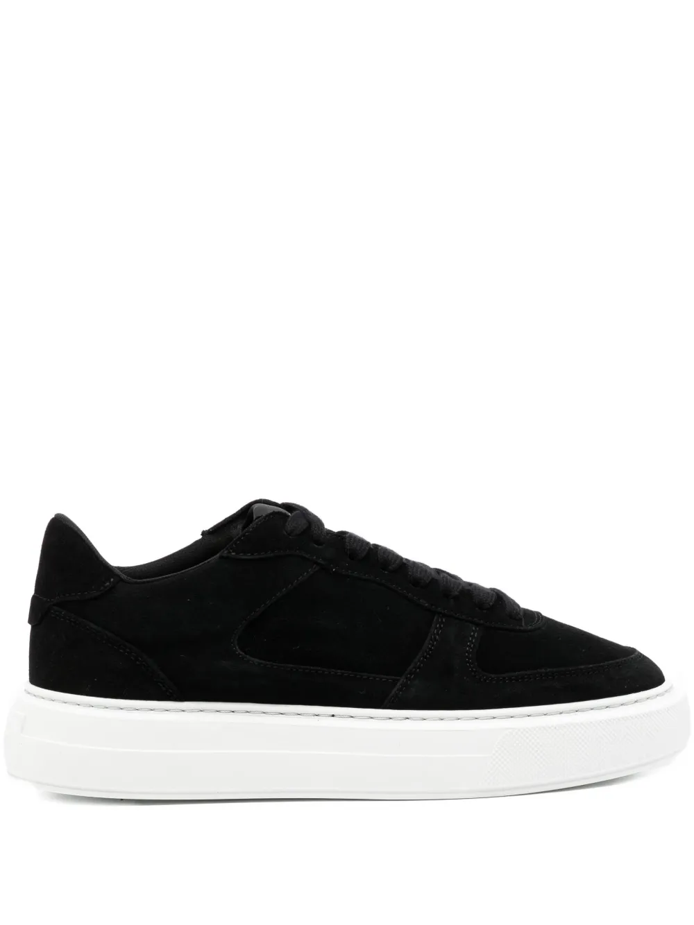Cleens Court Panelled Suede Sneakers In Multi
