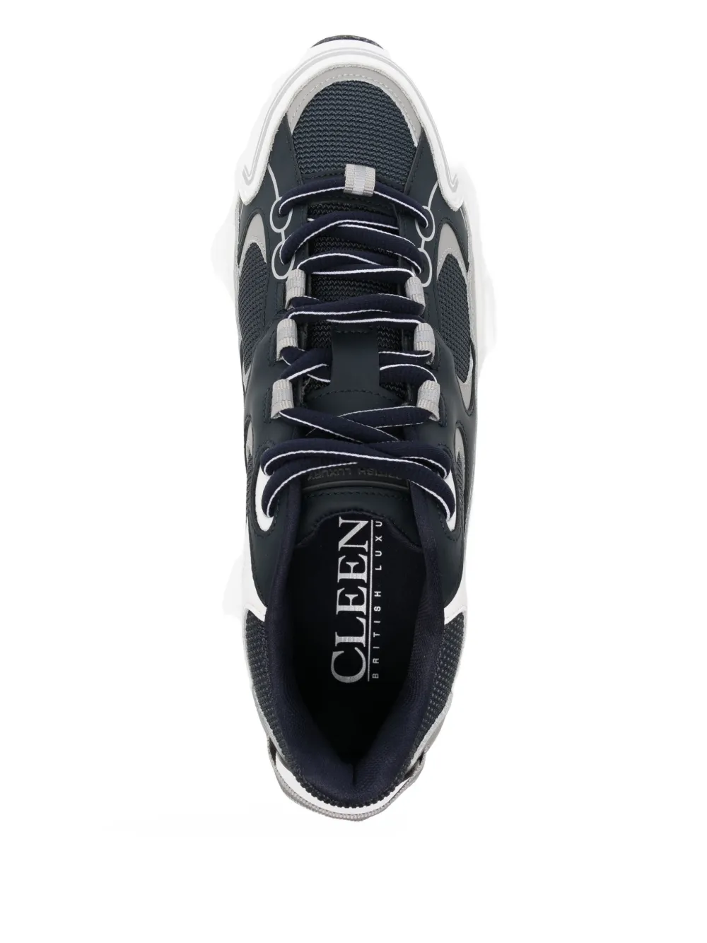 Cleens Pulse Runner Panelled Mesh Sneakers In Multi