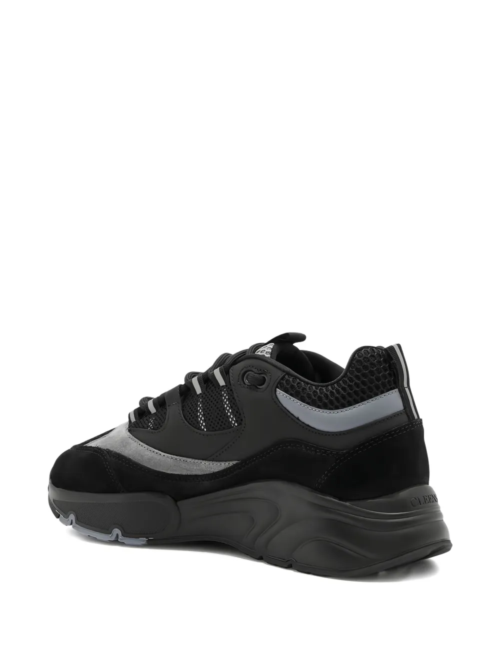 Cleens Aero Panelled Mesh Sneakers In Black