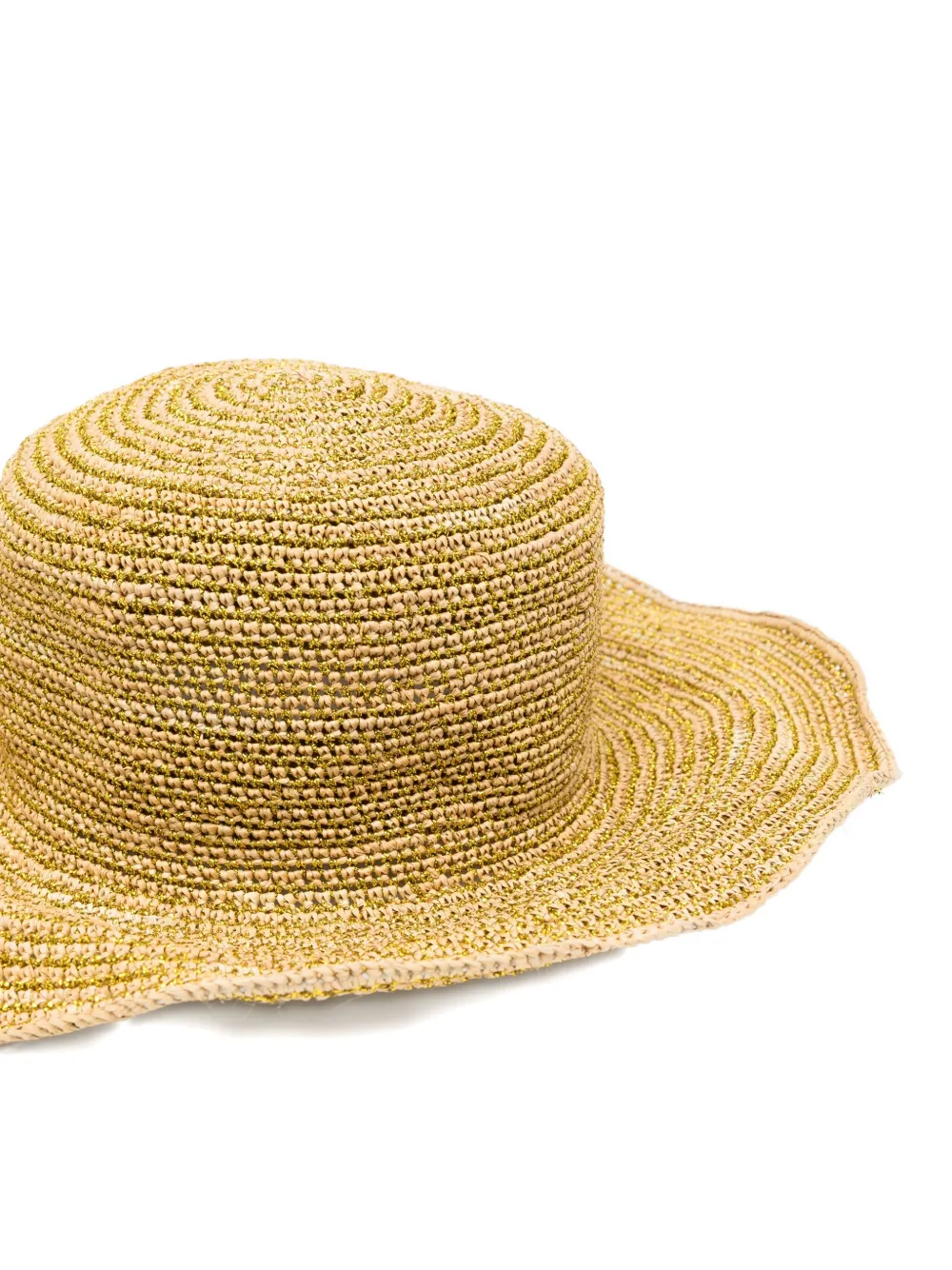 Sensi Studio Moldeable Crochet Hat In Gold