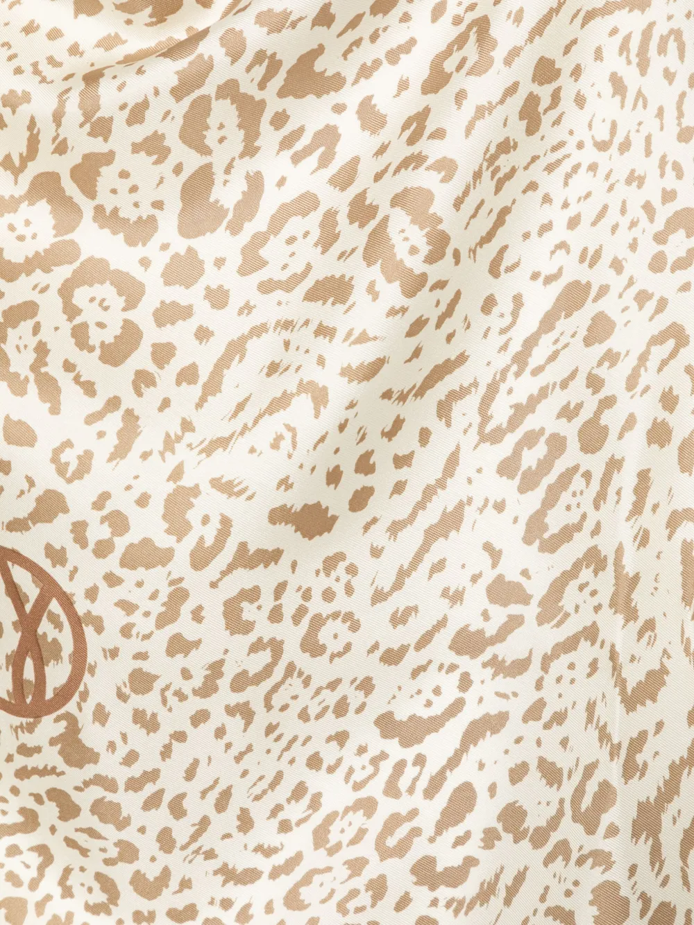 lescarf Sjaal met luipaardprint Beige