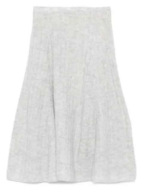 TWINSET ribbed flared midi skirt