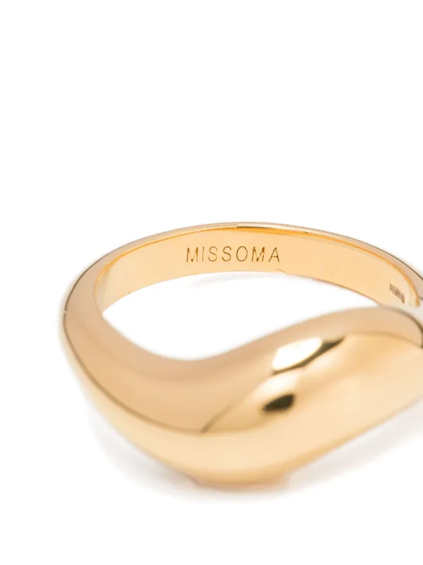 Missoma Savi Signature Stacking Ring Gold FARFETCH JO