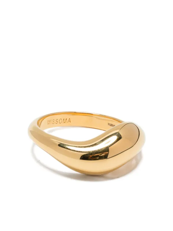 Missoma Savi Signature Stacking Ring Gold FARFETCH FI