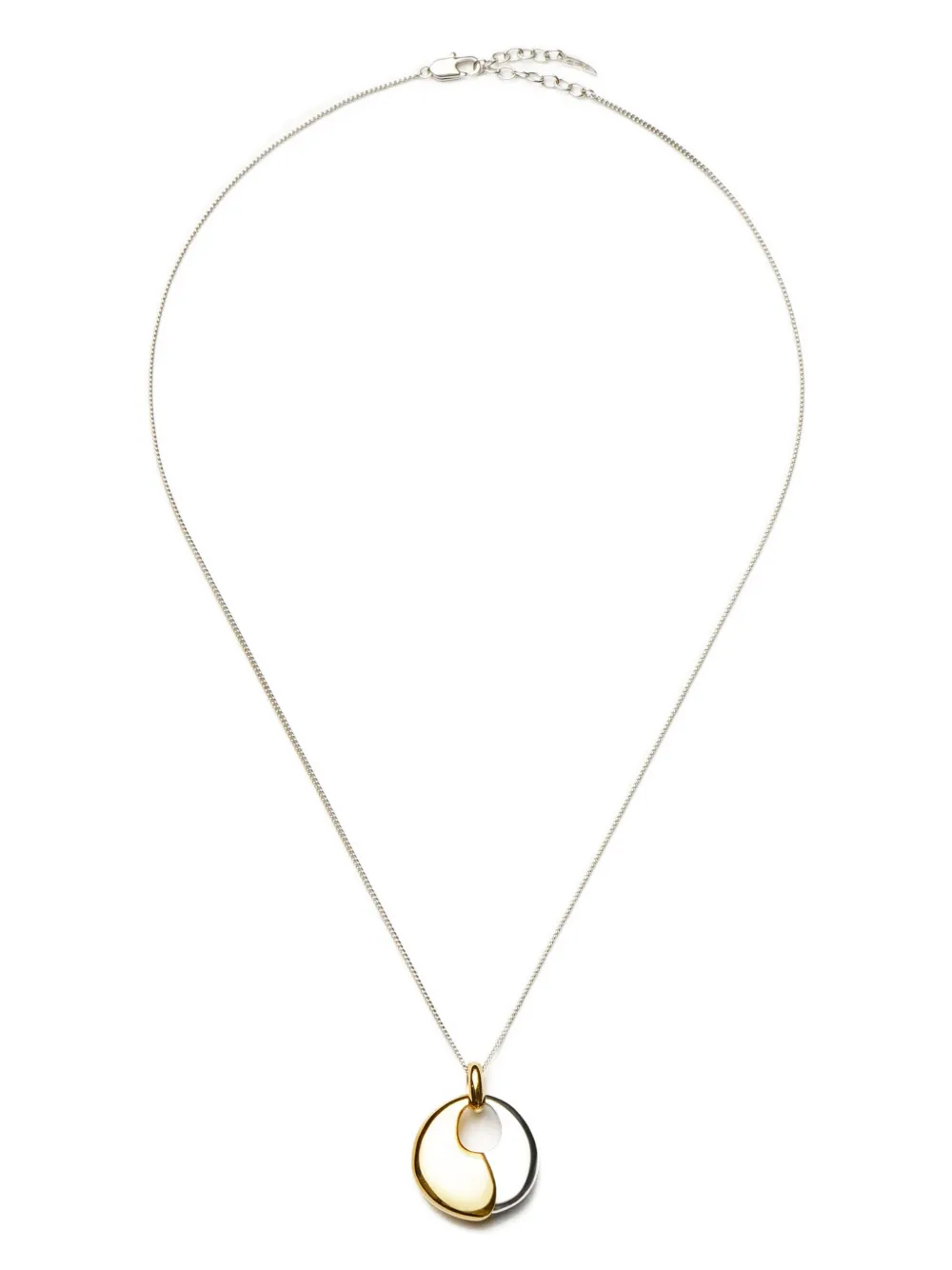 Missoma Sculptural Pebble pendant necklace | Silver | Image 1
