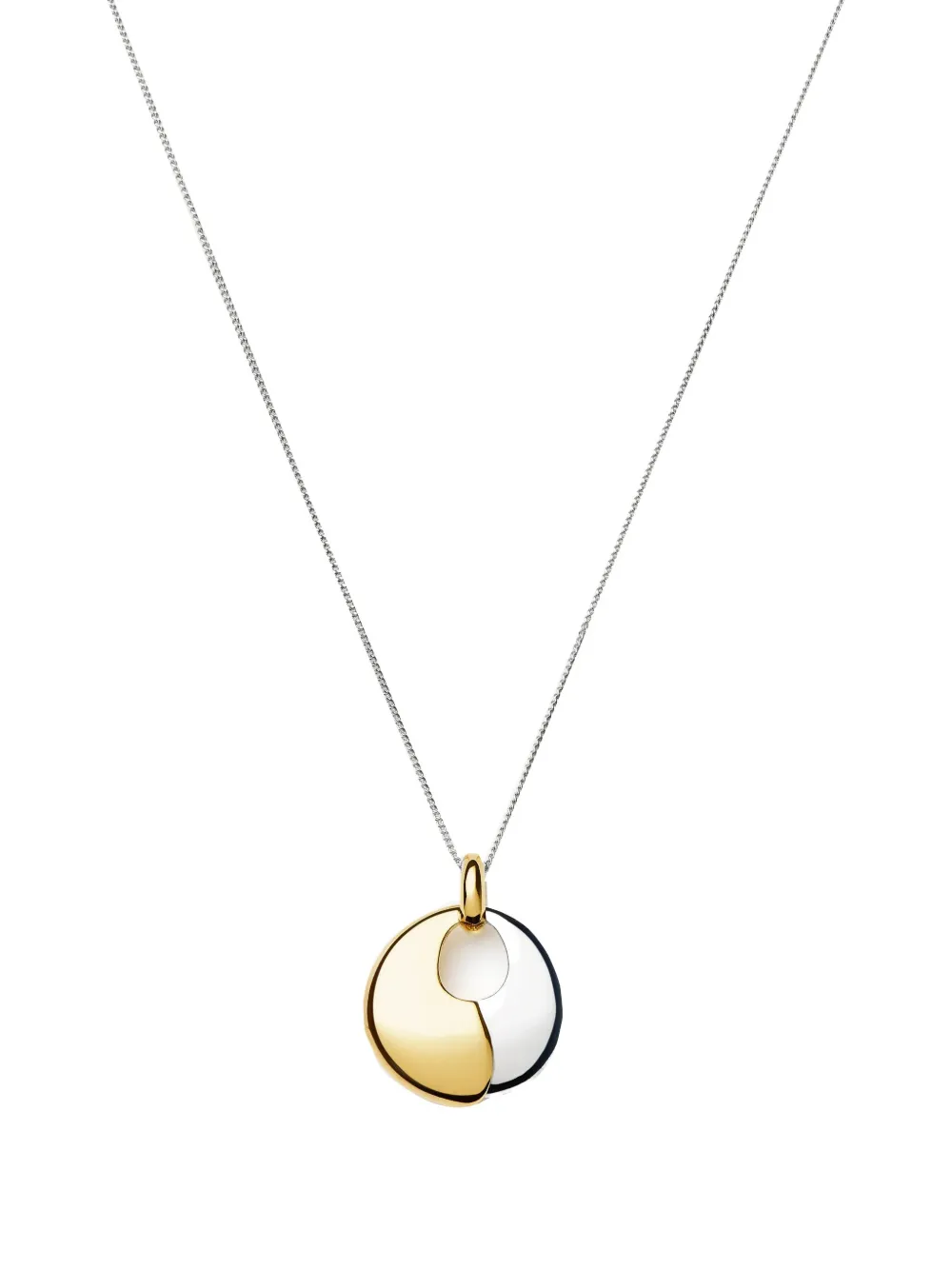 Missoma Sculptural Pebble halsketting met hanger - Zilver