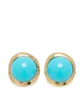 Kenneth Jay Lane stone-embellished earrings - Blue