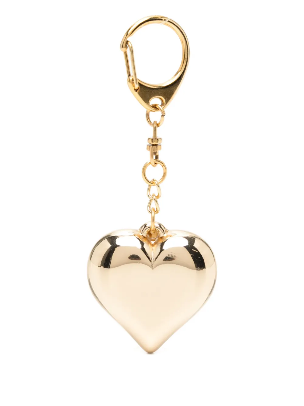 Kenneth Jay Lane Heart Bag Charm In Gold