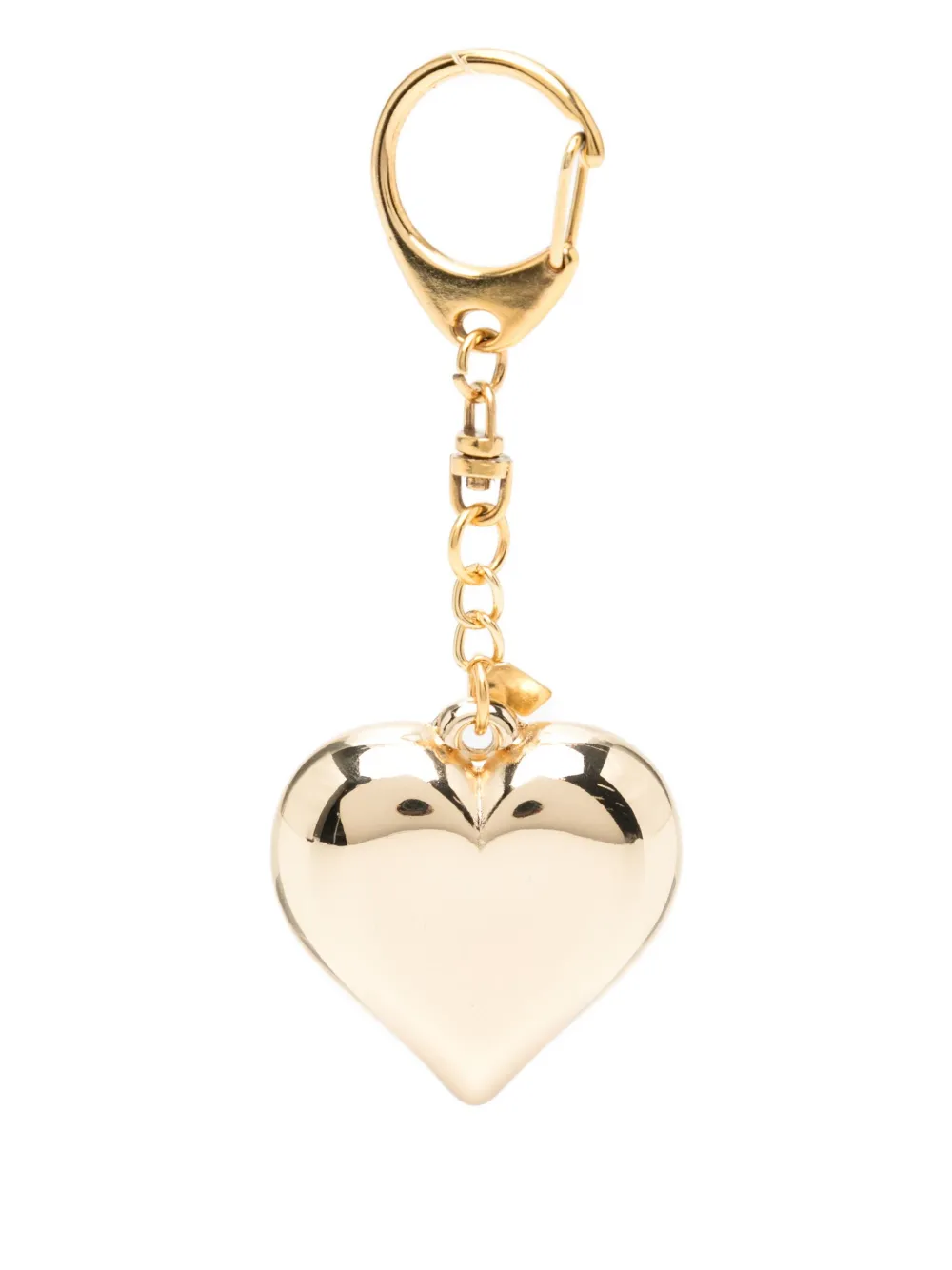Kenneth Jay Lane Heart Bag Charm In Gold