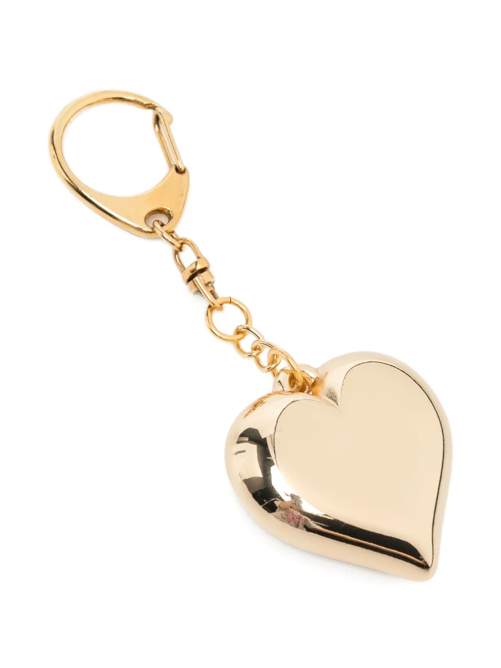 Kenneth Jay Lane Heart Bag Charm In Gold