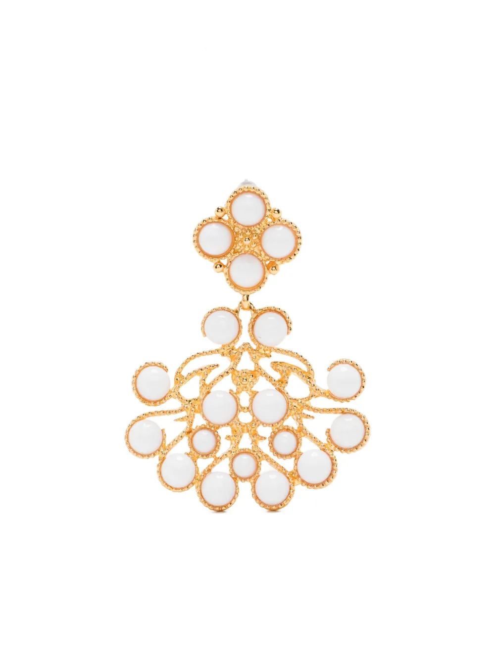 Kenneth Jay Lane beaded-embellished earrings | Gold | Image 1