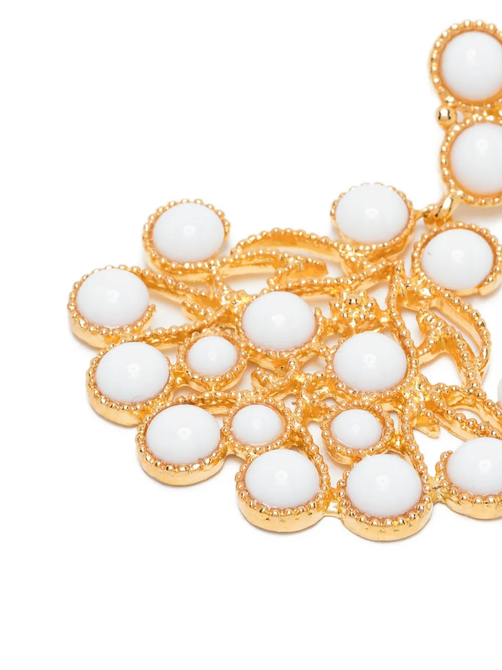Kenneth Jay Lane Sculpted 22kt Gold-plated Drop Earrings In Gold