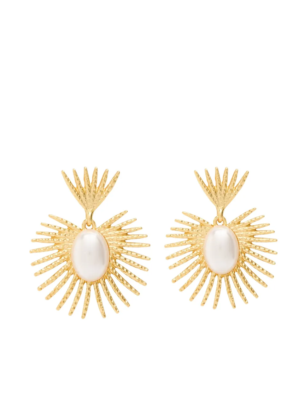 Kenneth Jay Lane gold-plated drop earrings | Gold | Image 1