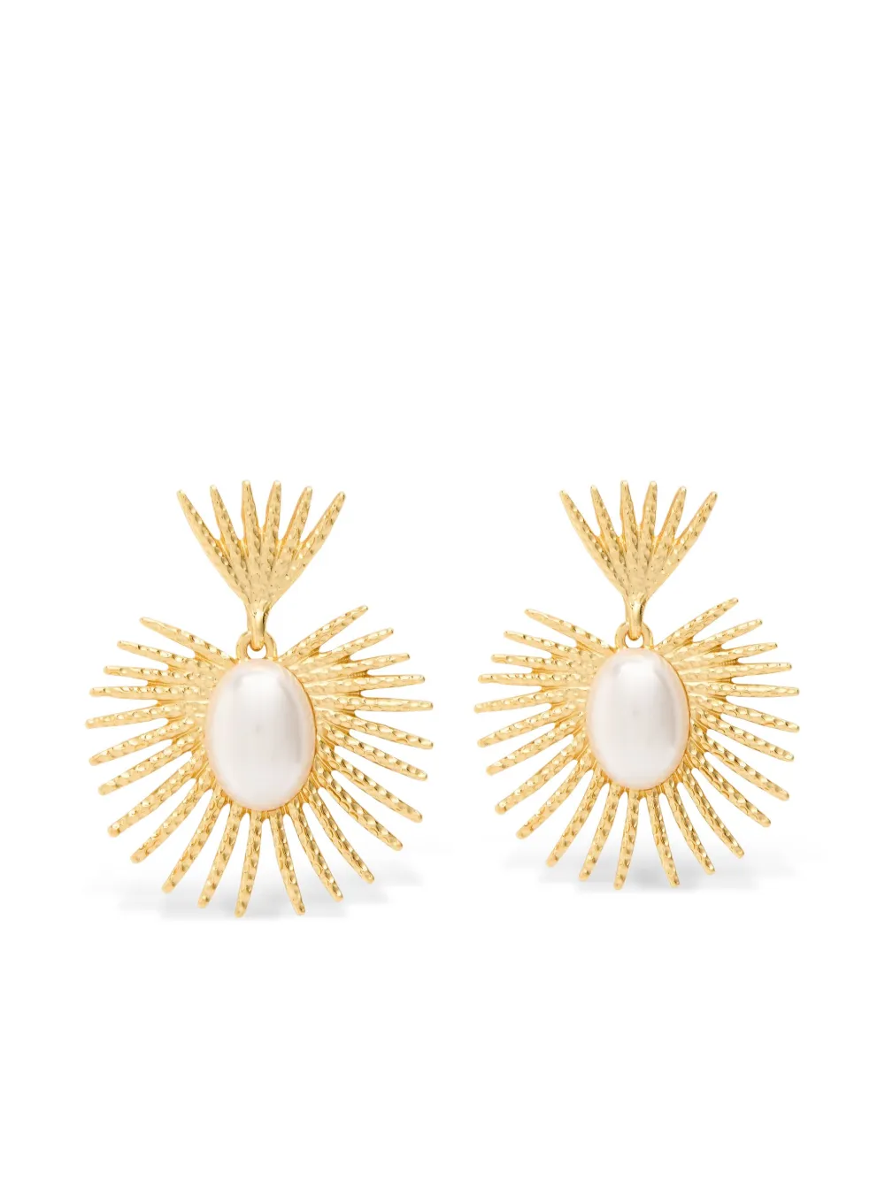 Kenneth Jay Lane aretes bañados en oro | dorado | Image 1
