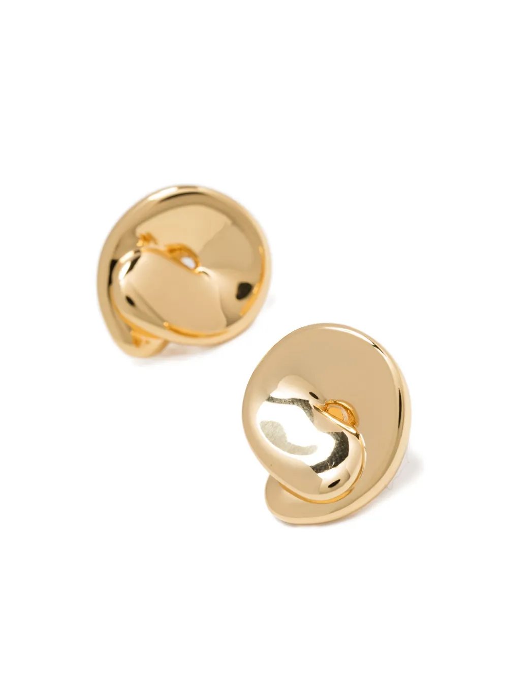 Jenny Bird Rio Button Stud Earrings In Gold