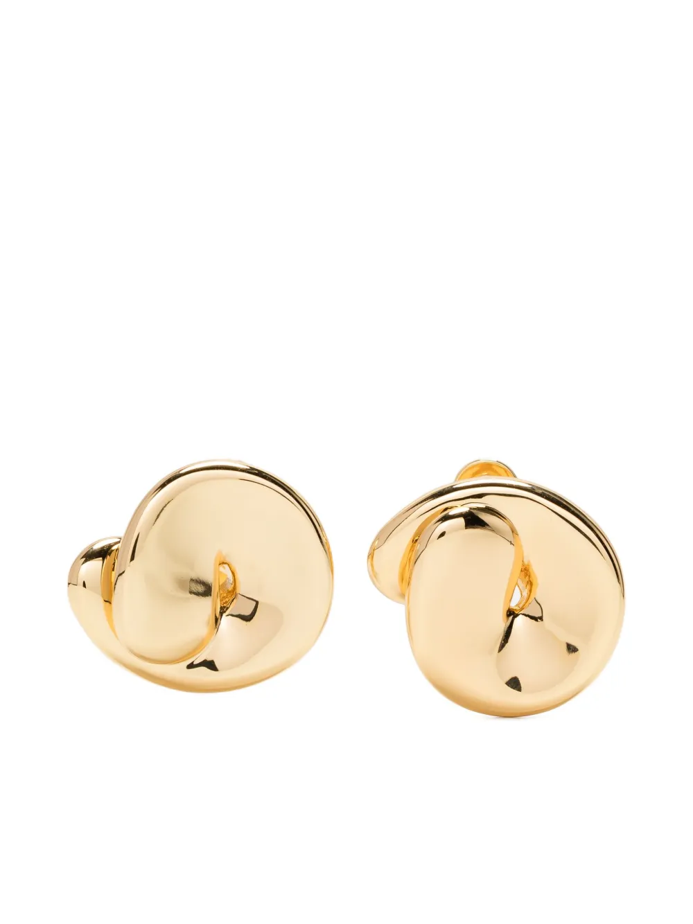Jenny Bird Rio Button Stud Earrings In Gold
