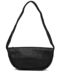 St. Agni Lattice Weave Crescent shoulder bag - Black