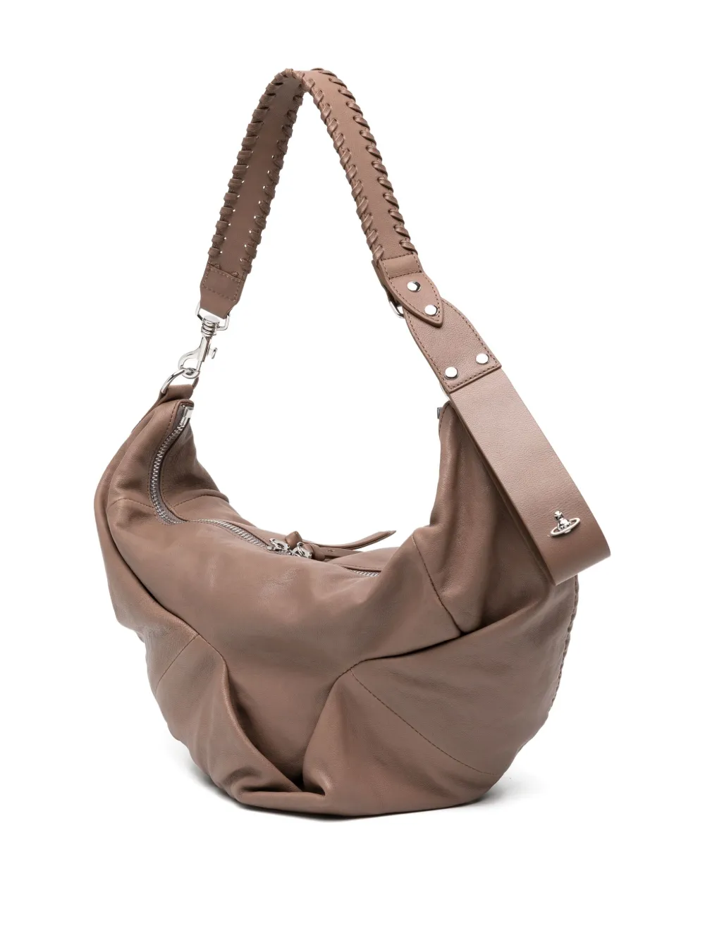 Vivienne Westwood Mittelgrosse Agnes Schultertasche In Brown