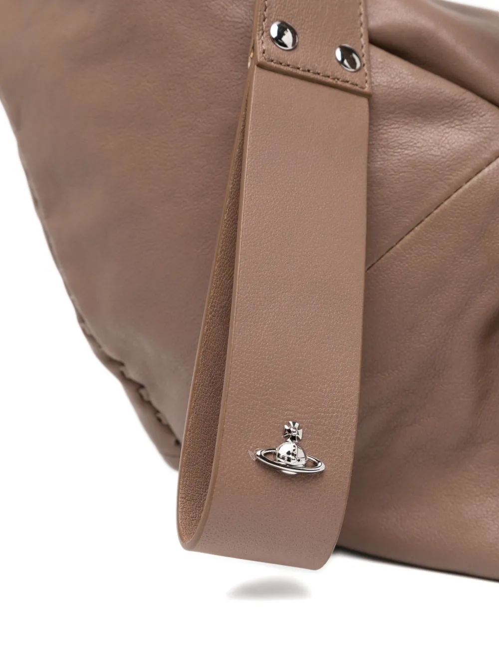 Vivienne Westwood Mittelgrosse Agnes Schultertasche In Brown