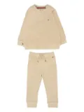 Tommy Hilfiger Junior logo-detail cotton tracksuit - Neutrals