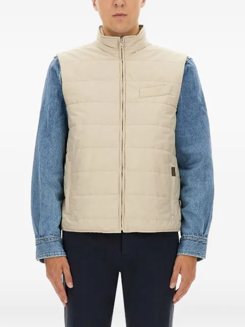 Fay quilted zipped gilet