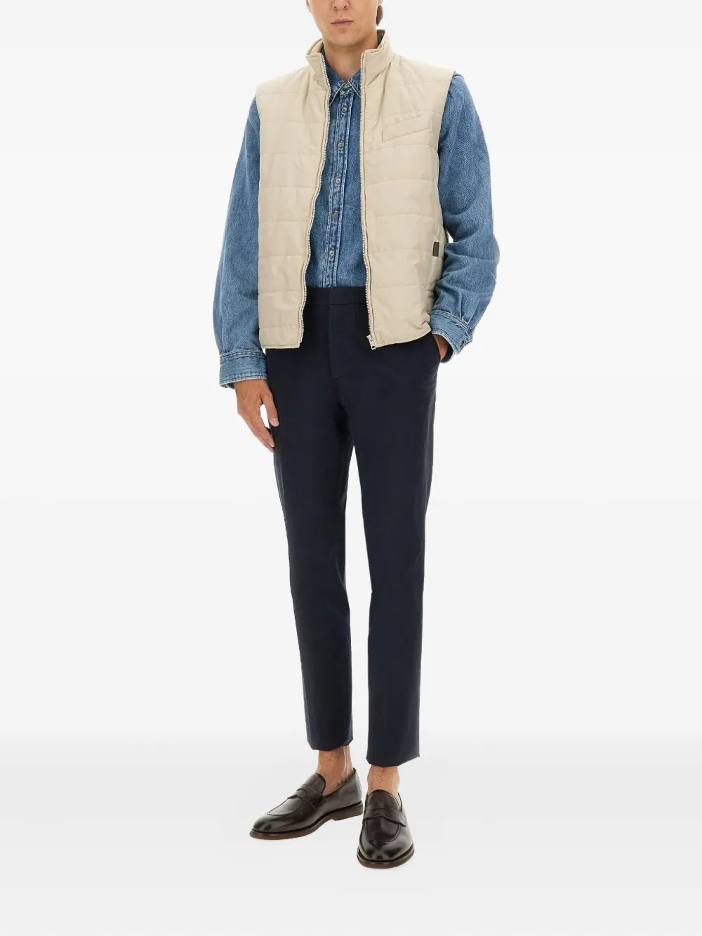 Fay quilted zipped gilet | Waistcoats & Gilets | Image 2