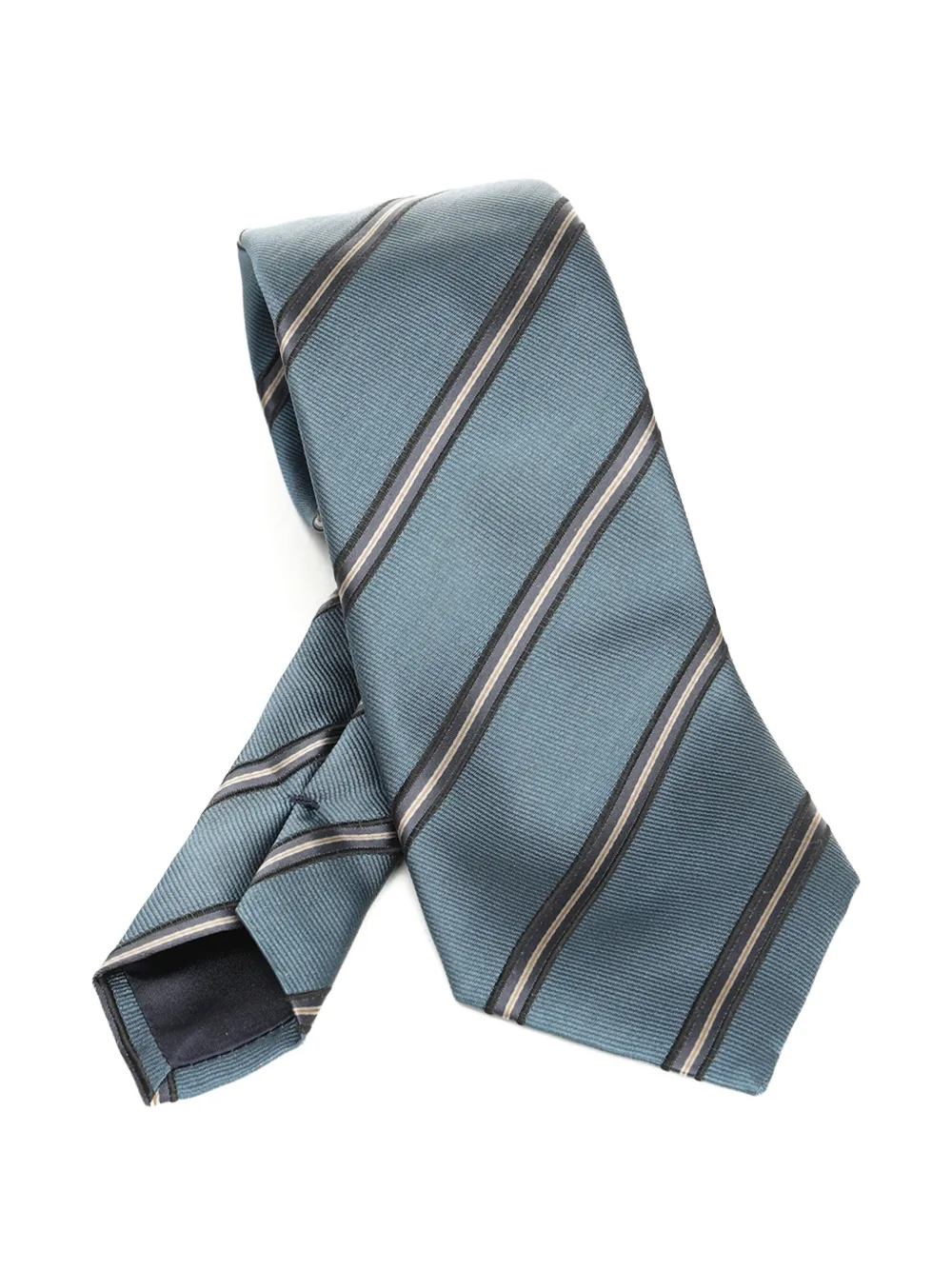 Giorgio Armani stripe-pattern tie | Blue | Image 1
