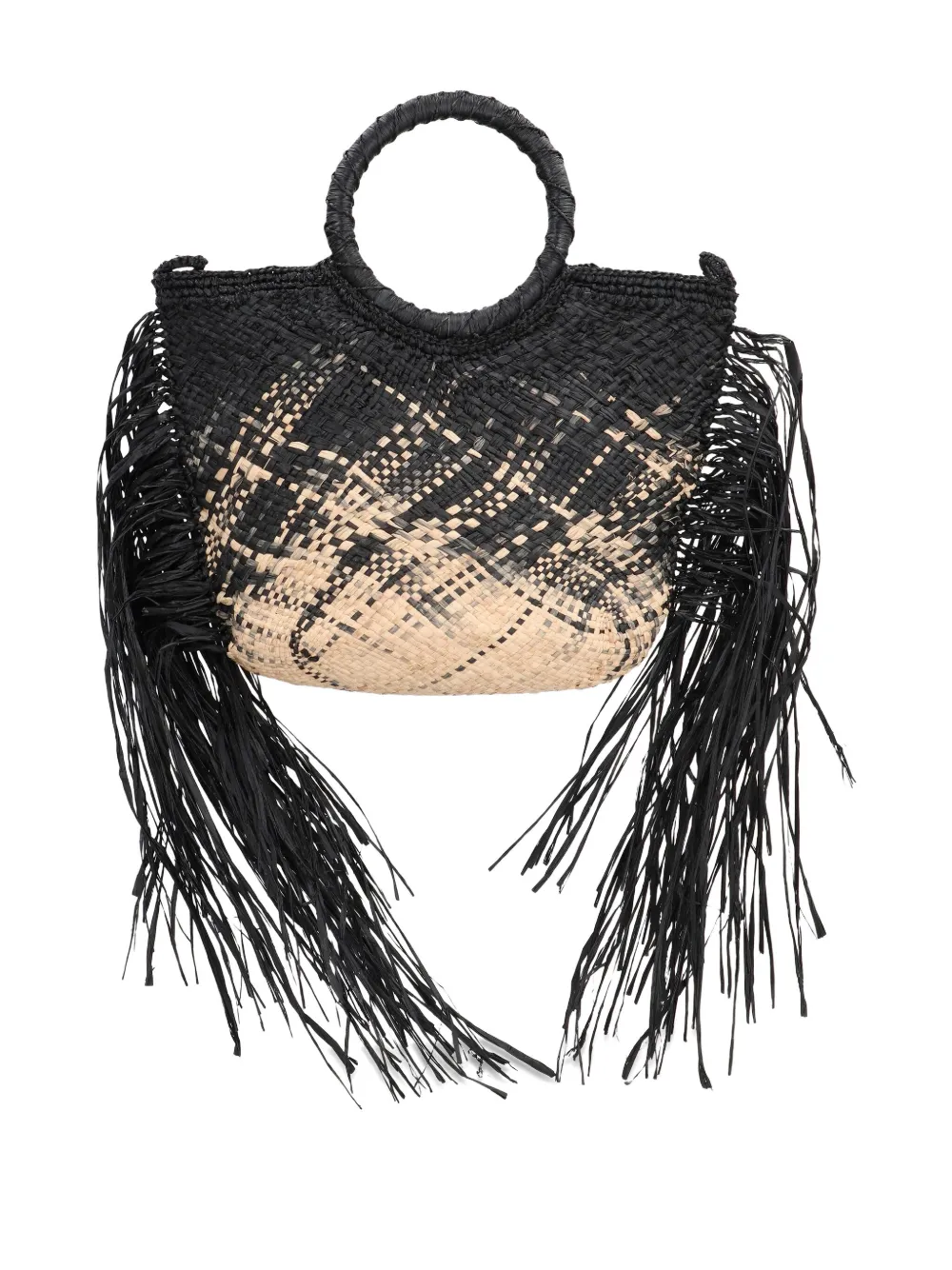 MADE FOR A WOMAN fringe tote bag - Zwart