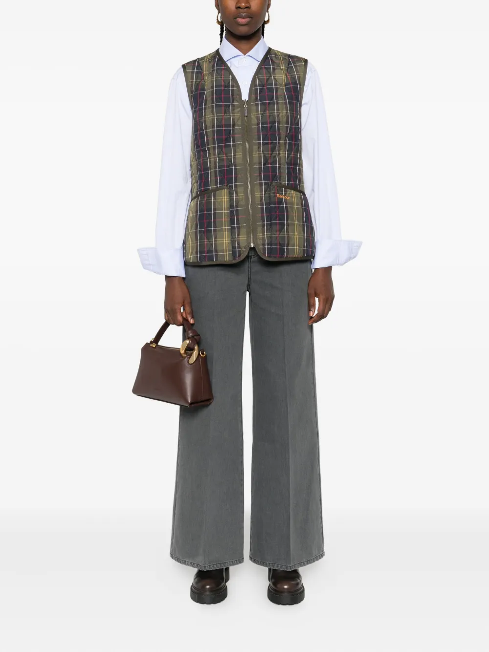 Officine Generale Romy faded wide-leg jeans - Zwart
