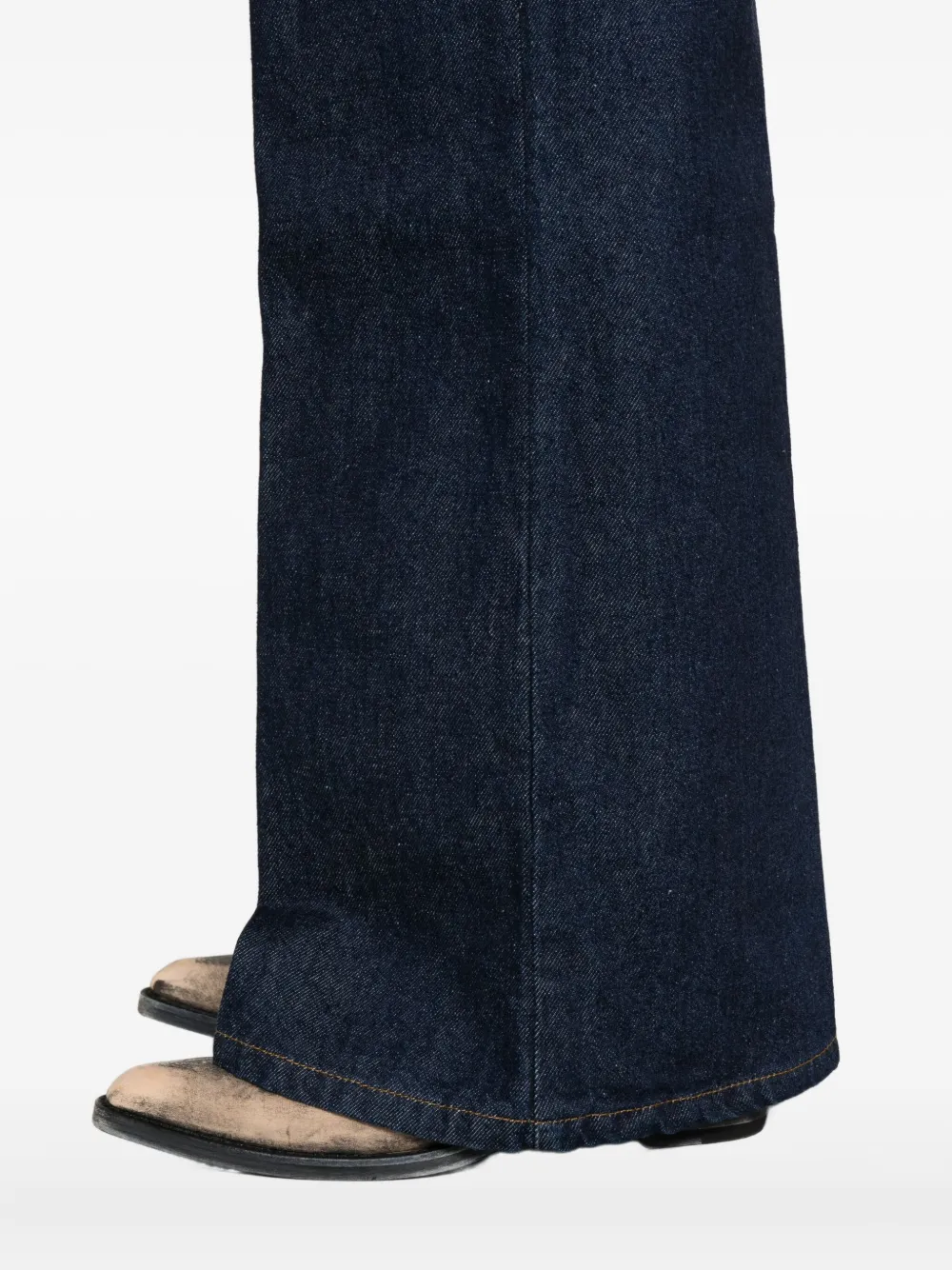 Officine Generale Jeans met wijde pijpen Blauw