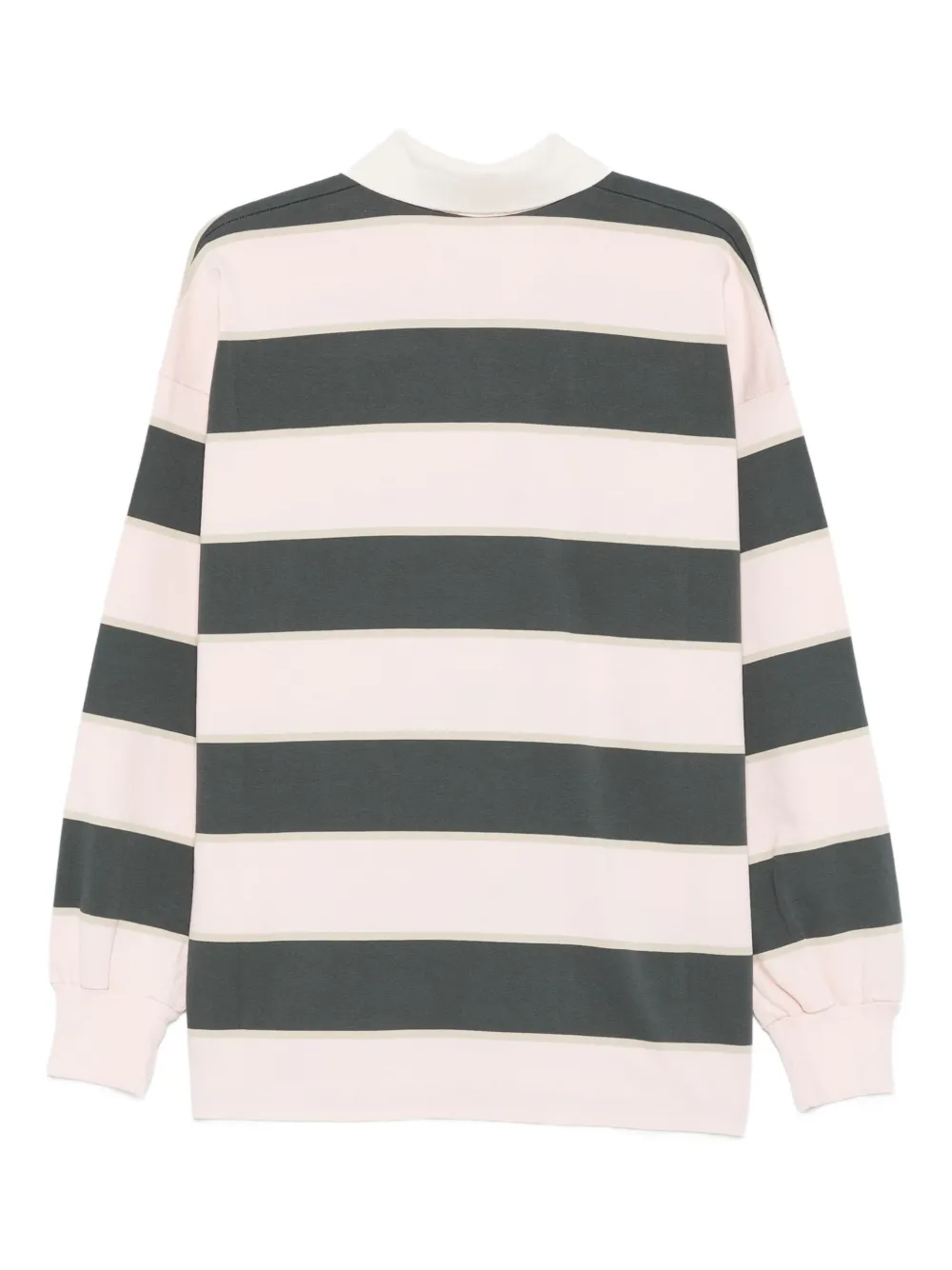 Autry stripe long-sleeve polo shirt Roze