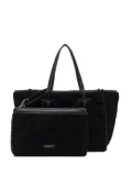 GIANNI CHIARINI Marcella quilted knot-detail tote bag - Black